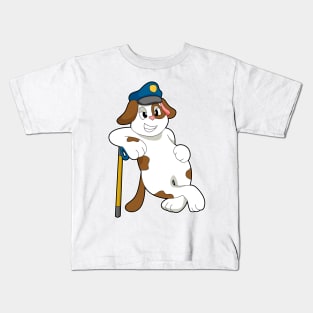 Dog Police officer Police hat Kids T-Shirt